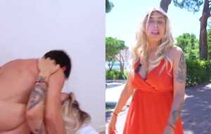 TANIA LÓPEZ, LA RUBIA ARDIENTE DEL VECINDARIO, SE PREPARA PARA UNA NOCHE INOLVIDABLE CON SU AMANTE