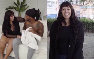 VICKY, LA VOLUPTUOSA BBW, SATISFACE SU DESEO CON UN AMANTE DE PIEL OSCURA